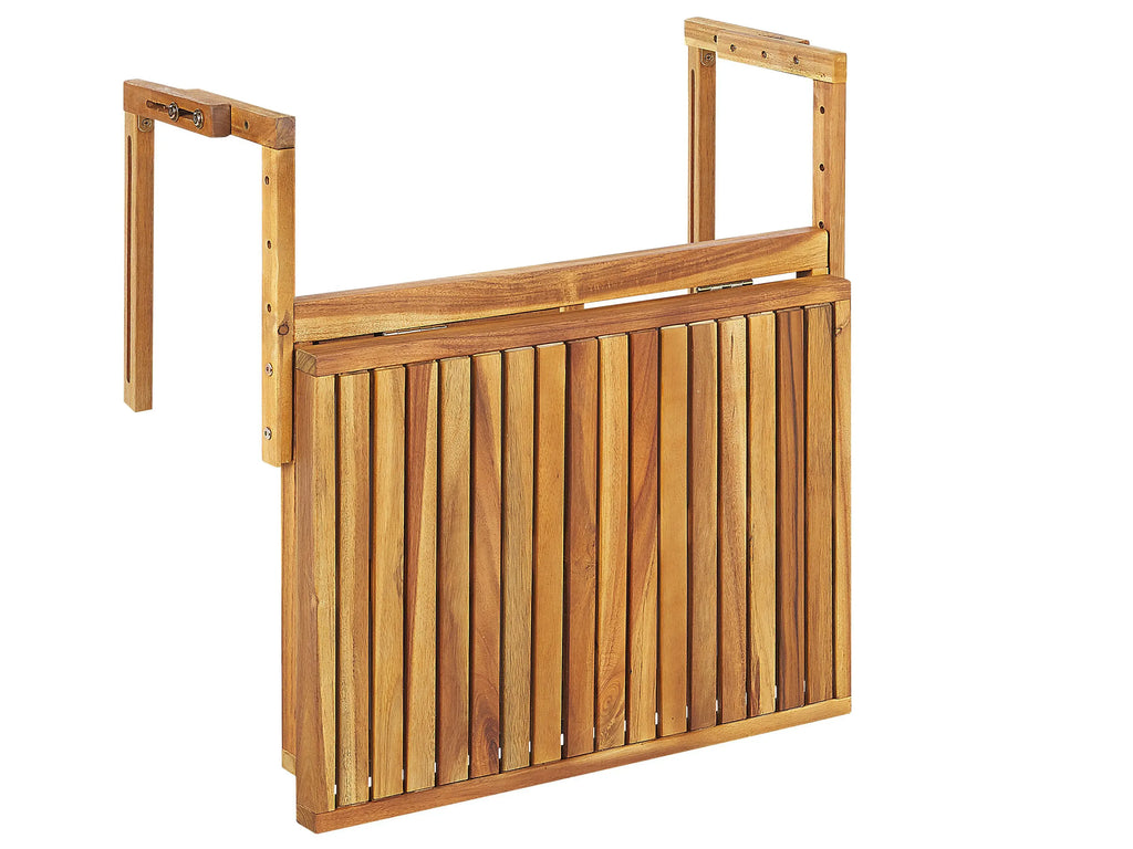 Table de balcon 70 cm 69 cm Bois d'acacia Marron