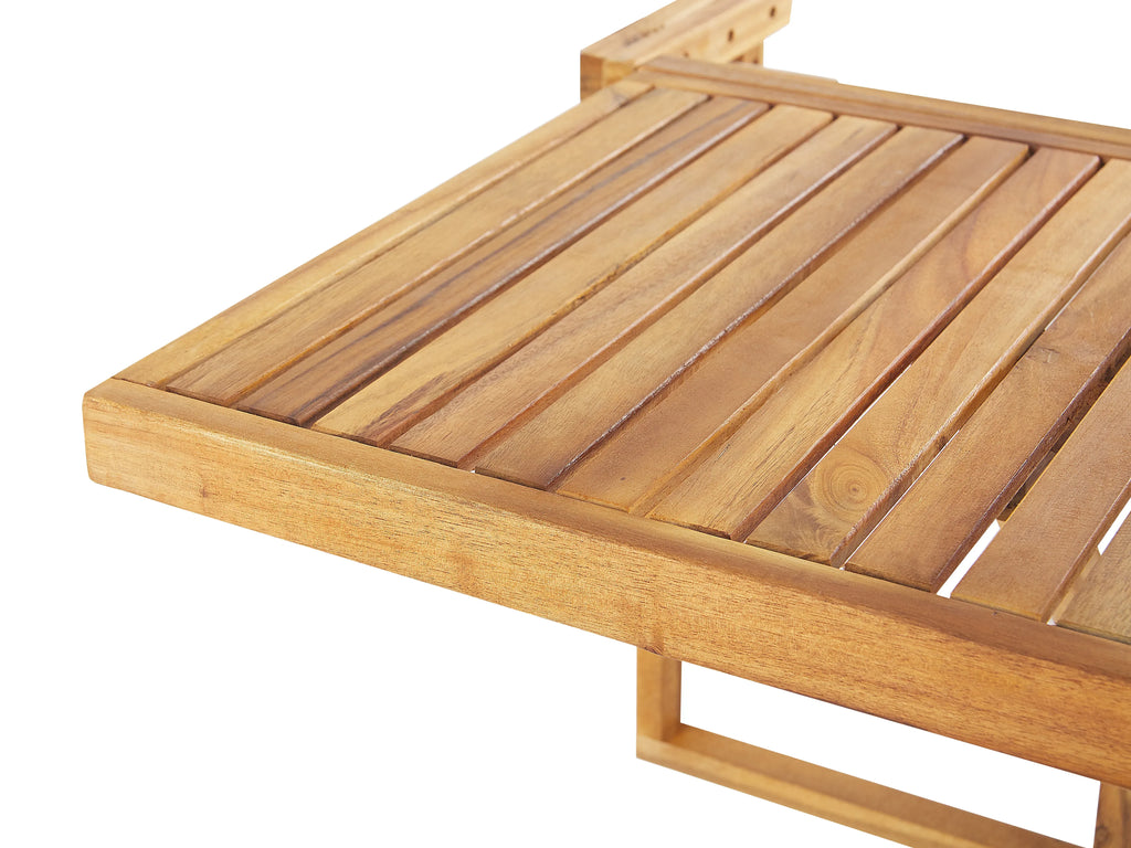 Table de balcon 70 cm 69 cm Bois d'acacia Marron