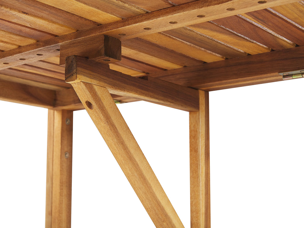 Table de balcon 70 cm 69 cm Bois d'acacia Marron