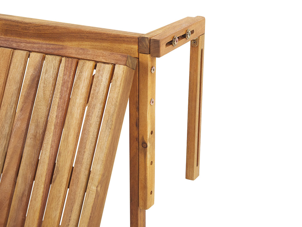 Table de balcon 70 cm 69 cm Bois d'acacia Marron