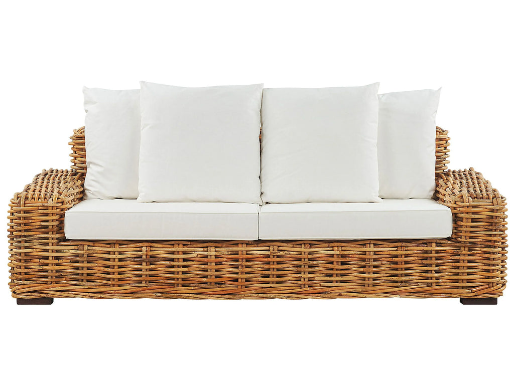 Divano da giardino 3 posti  Rattan Naturale