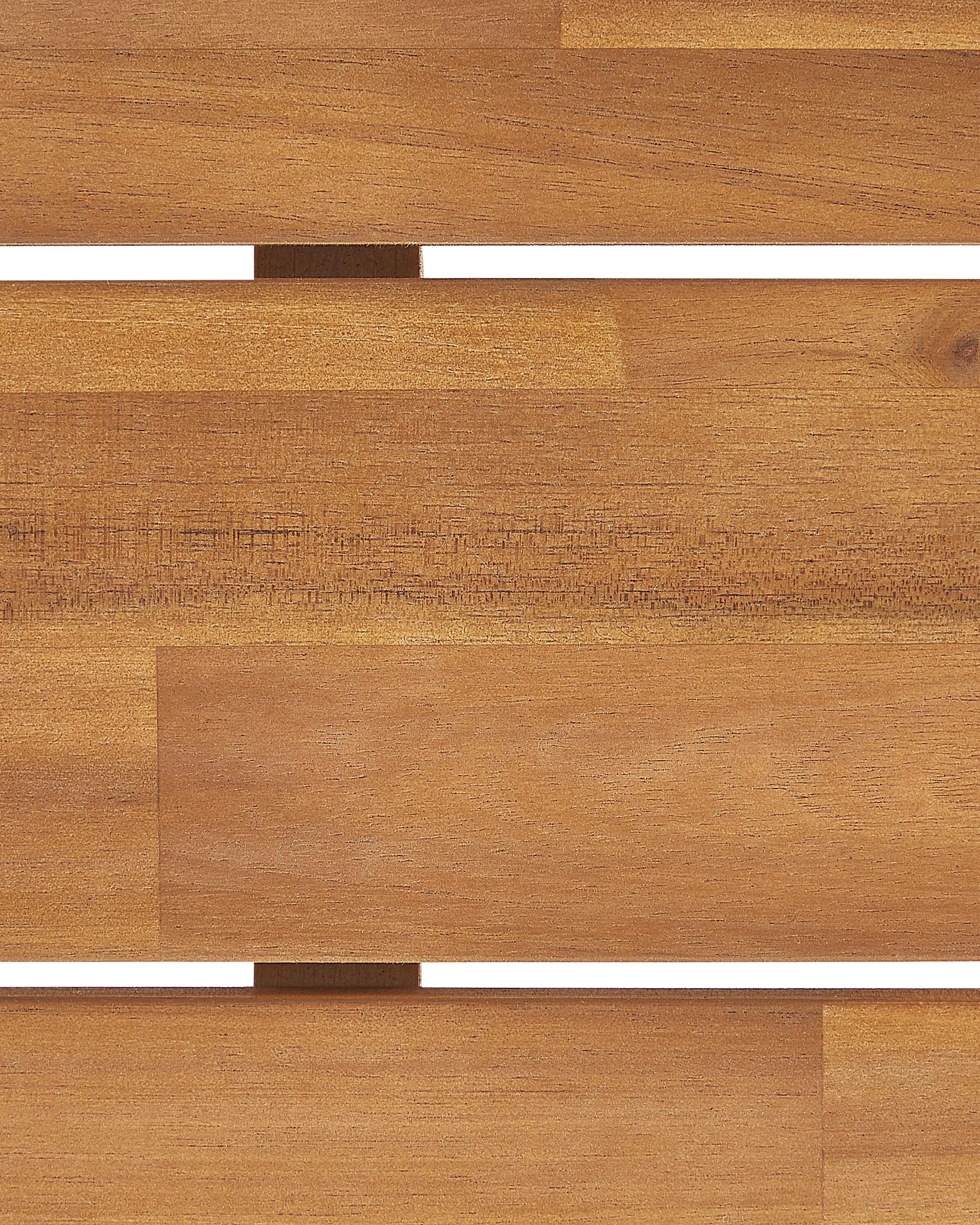 de 4 chaises de jardin Bois d'acacia Marron