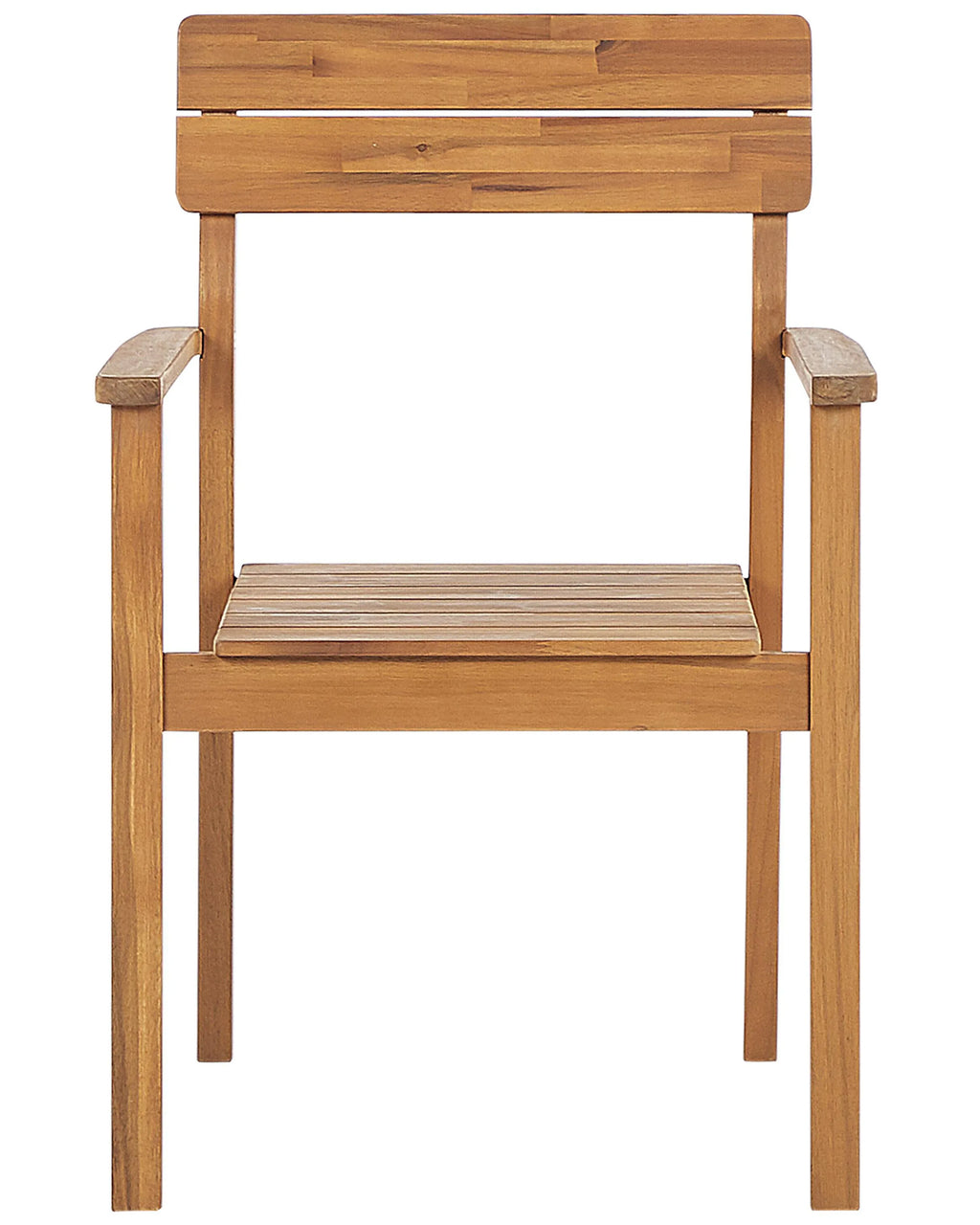 de 4 chaises de jardin Bois d'acacia Marron