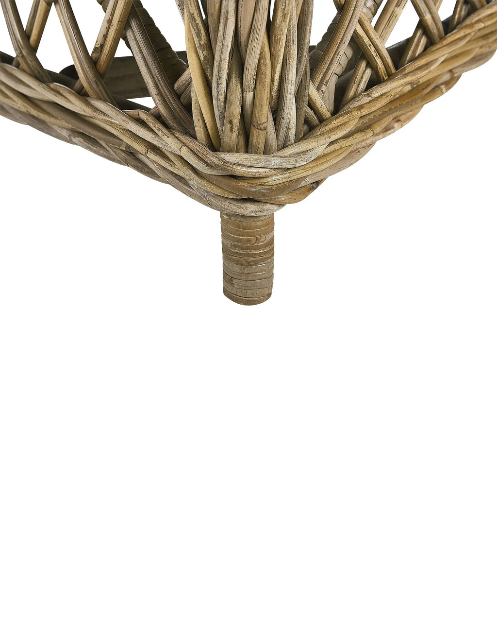 Fauteuil de jardin avec repose-pieds Rotin Naturel