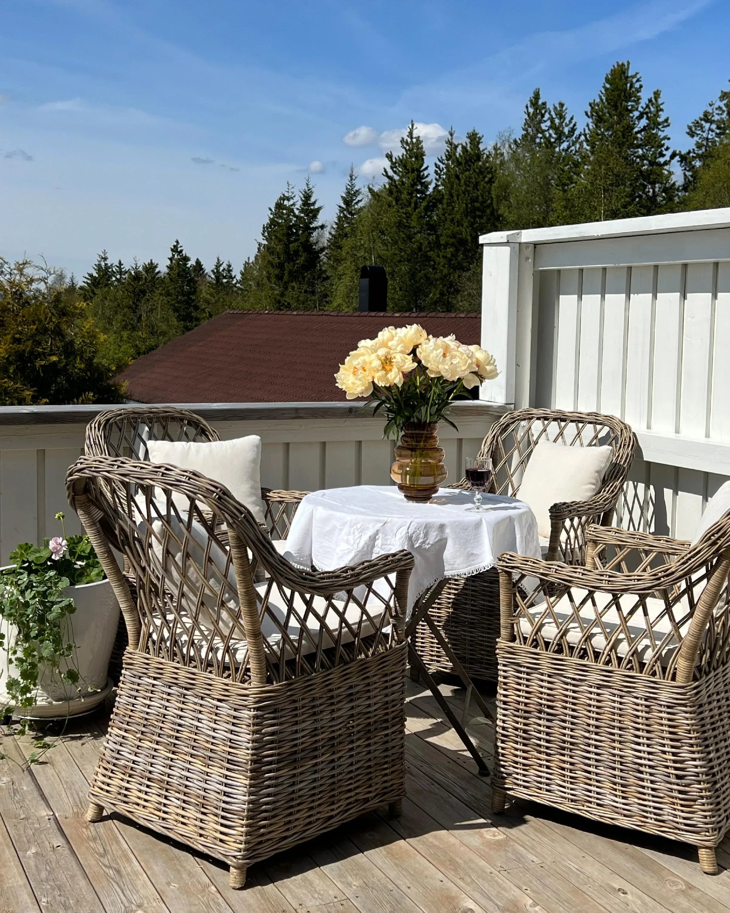 Fauteuil de jardin en rotin naturel