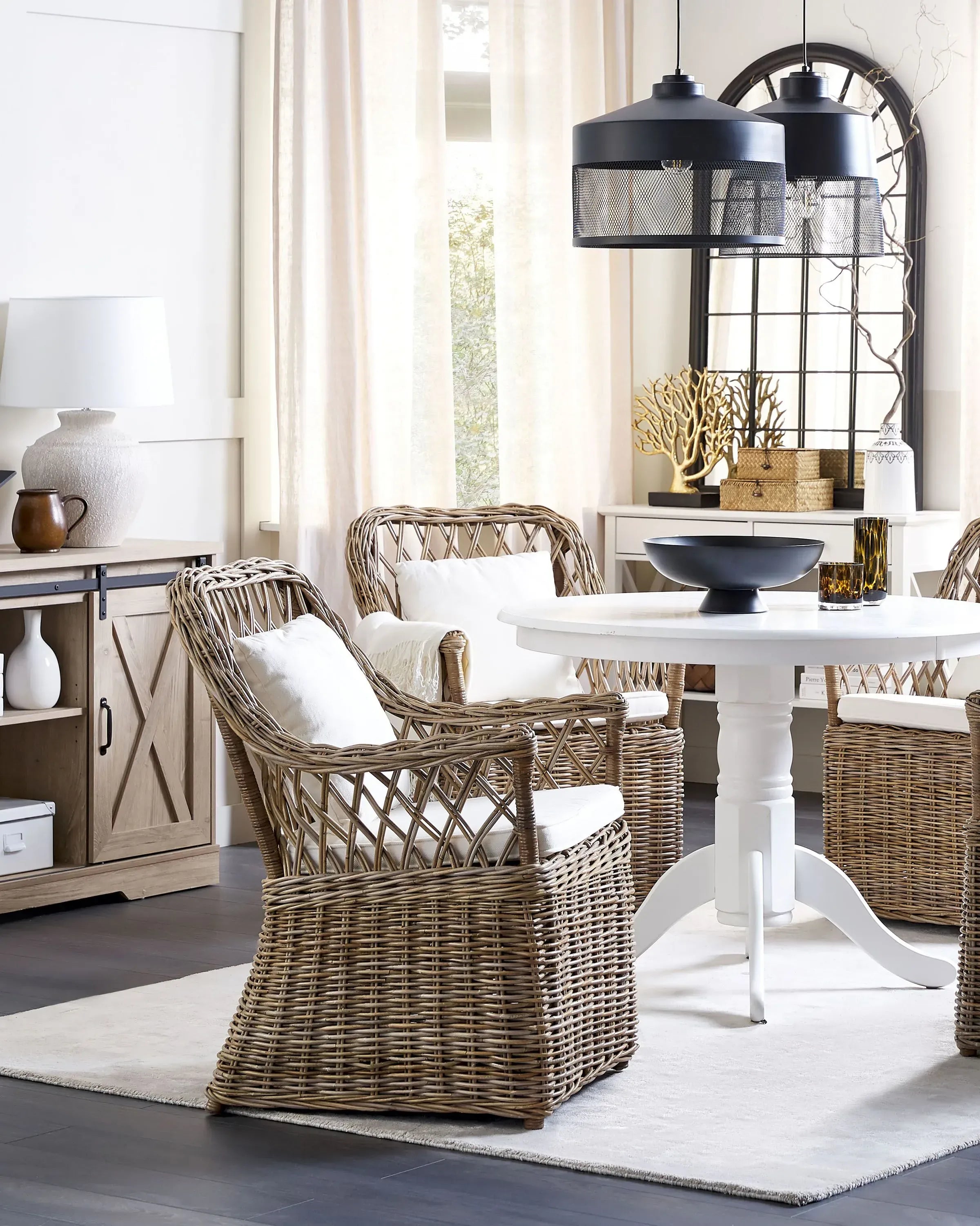 Fauteuil de jardin en rotin naturel