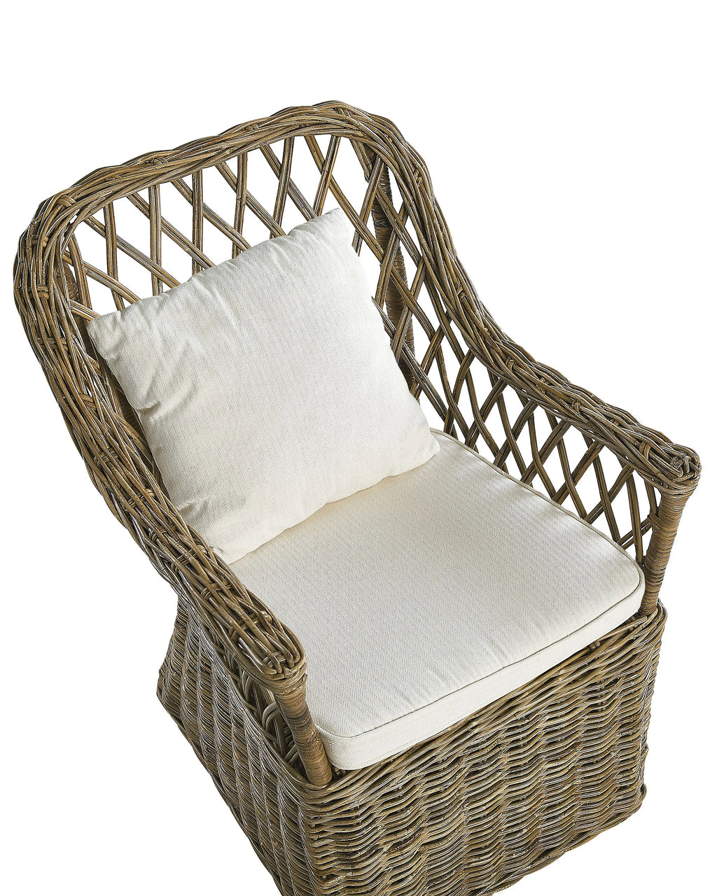 Fauteuil de jardin en rotin naturel