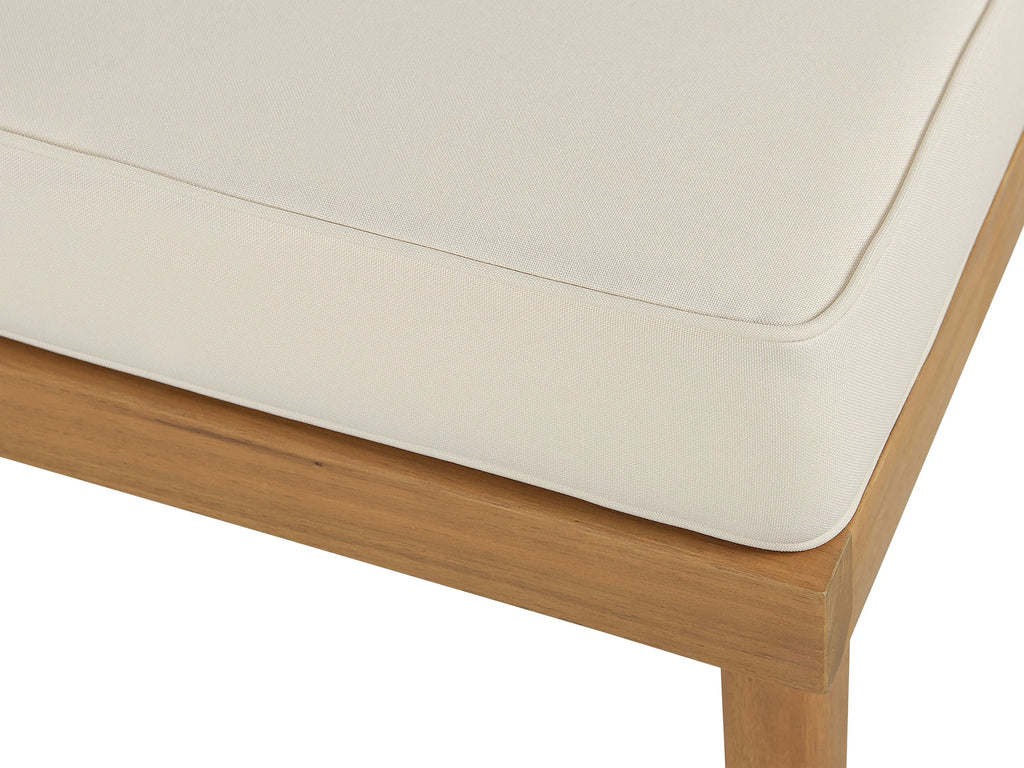 Repose-pieds de jardin en bois d'acacia Marron
