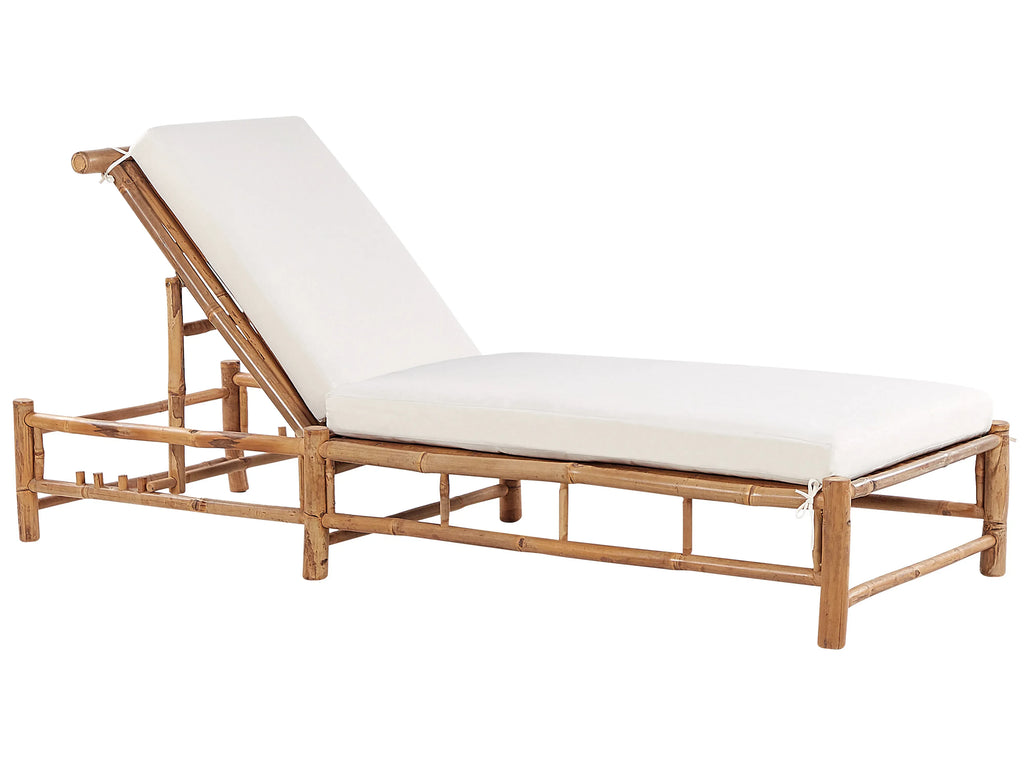 Lettino Prendisole con Cuscino  Bamb Marrone