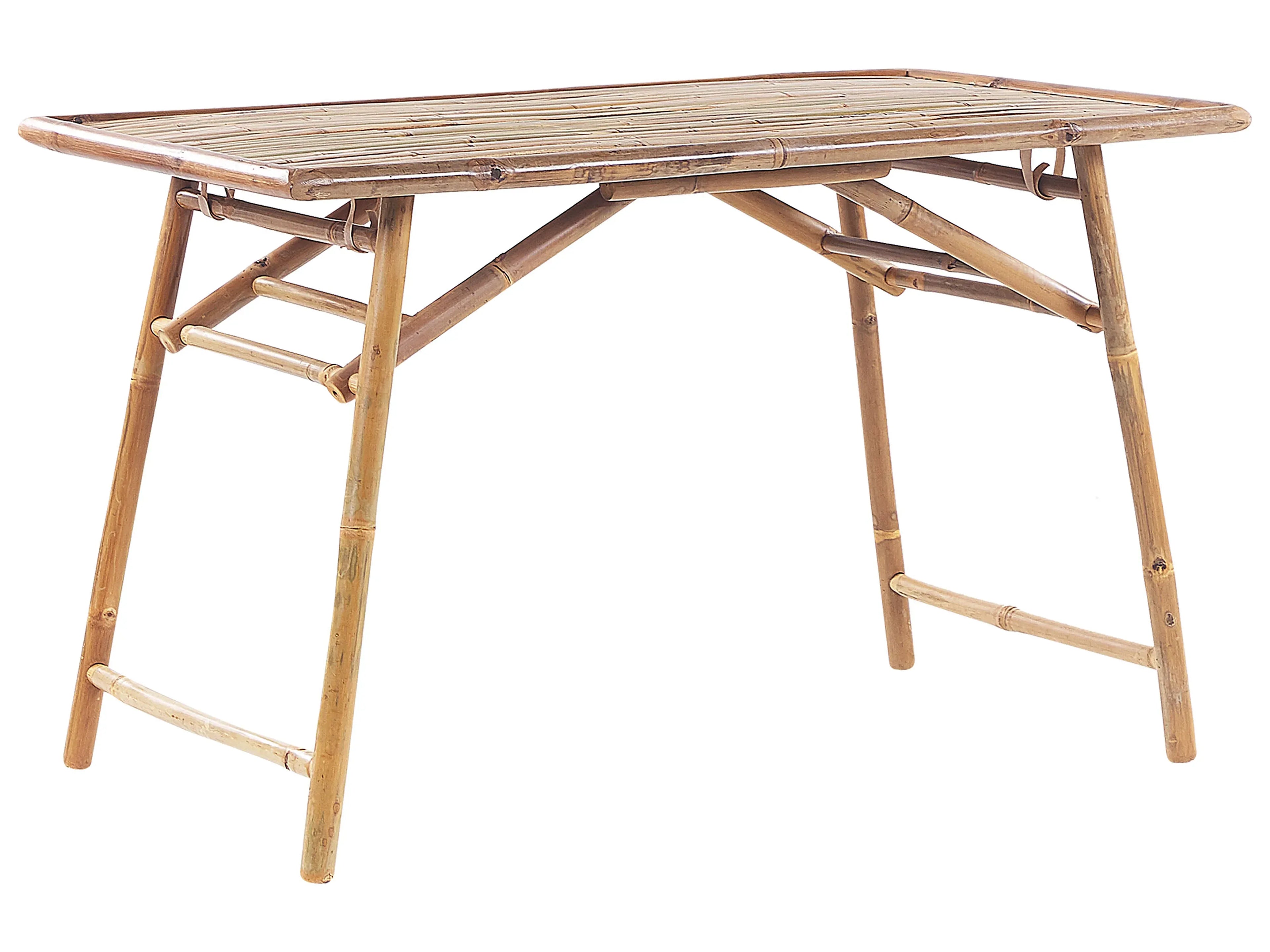 Tavolo da pranzo da giardino  120 cm 69 cm Bamb Marrone chiaro
