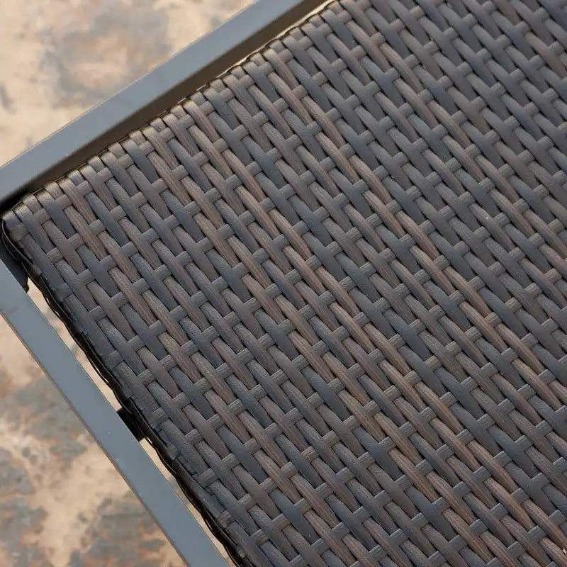 Ensemble de 4 chaises longues de patio extérieures en aluminium Deco