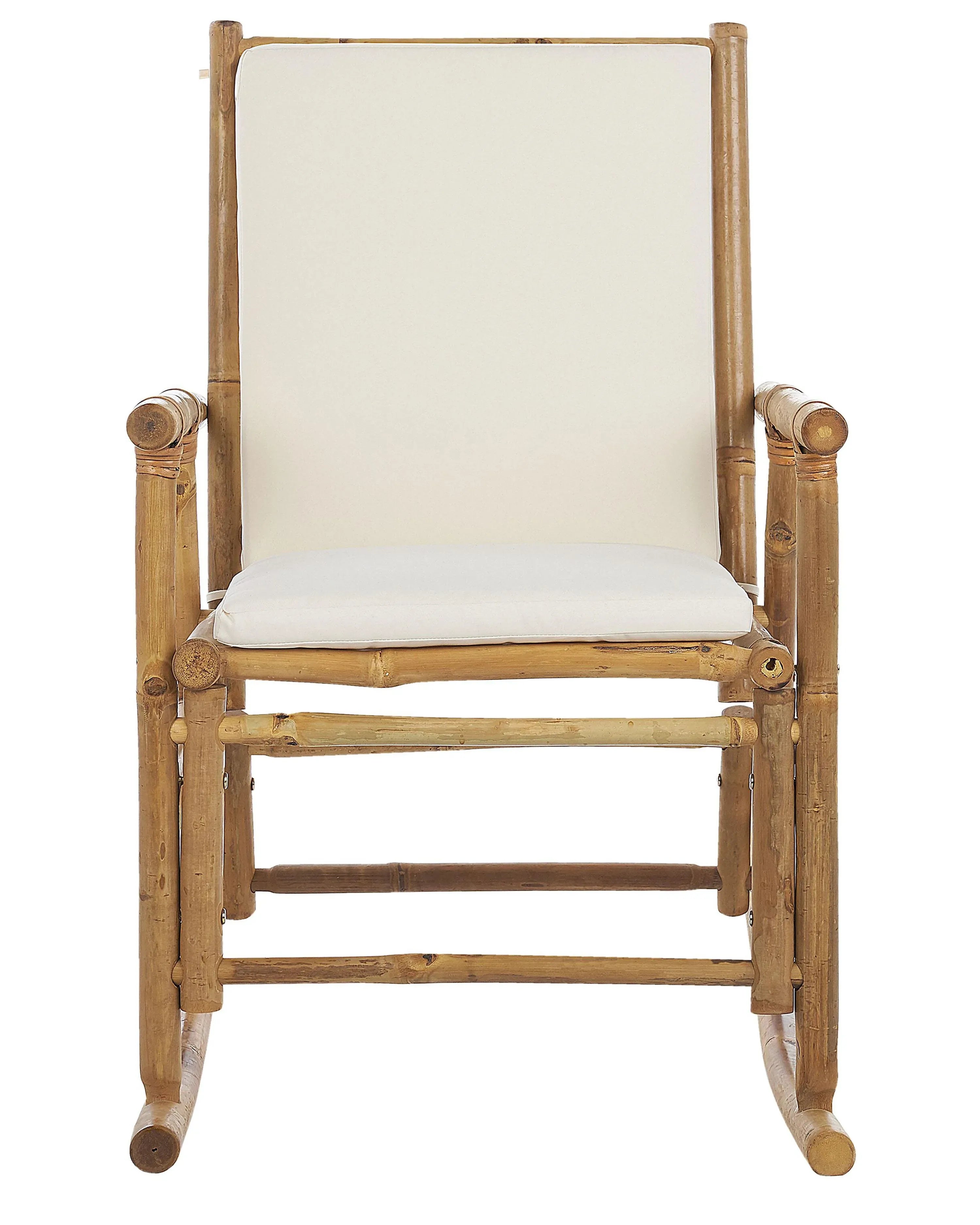 Rocking chair de jardin Bambou Marron