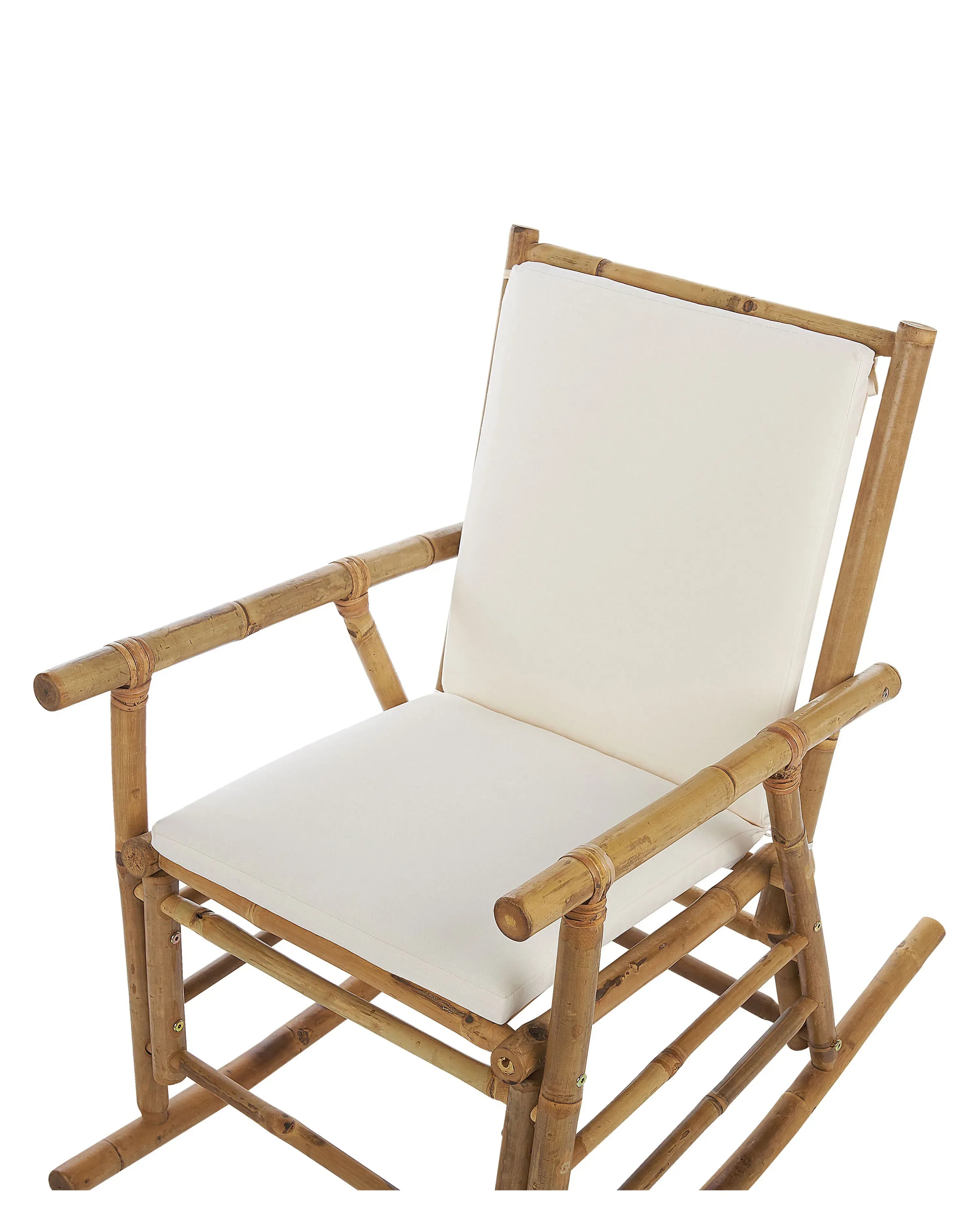 Rocking chair de jardin Bambou Marron
