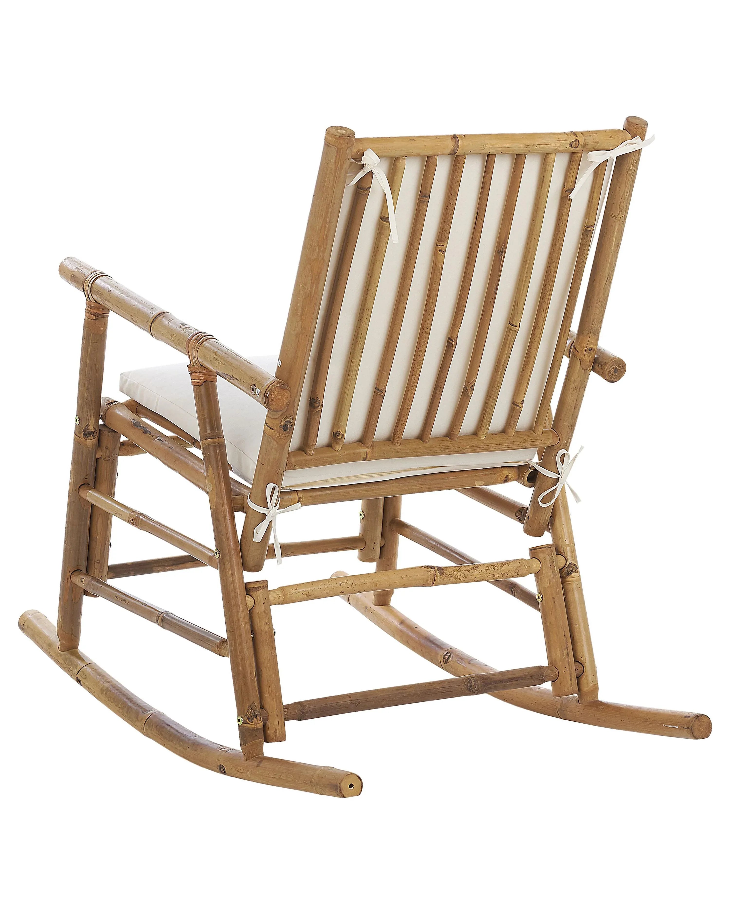 Rocking chair de jardin Bambou Marron