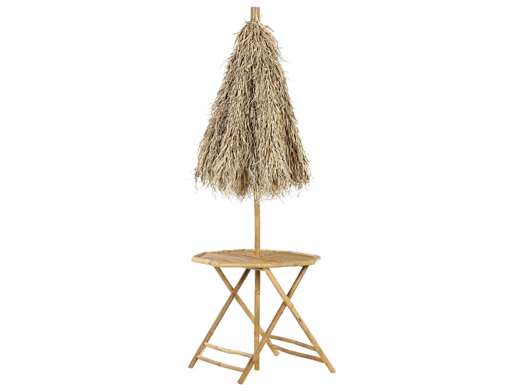Table de bistrot 85 cm 85 cm Bambou Marron clair