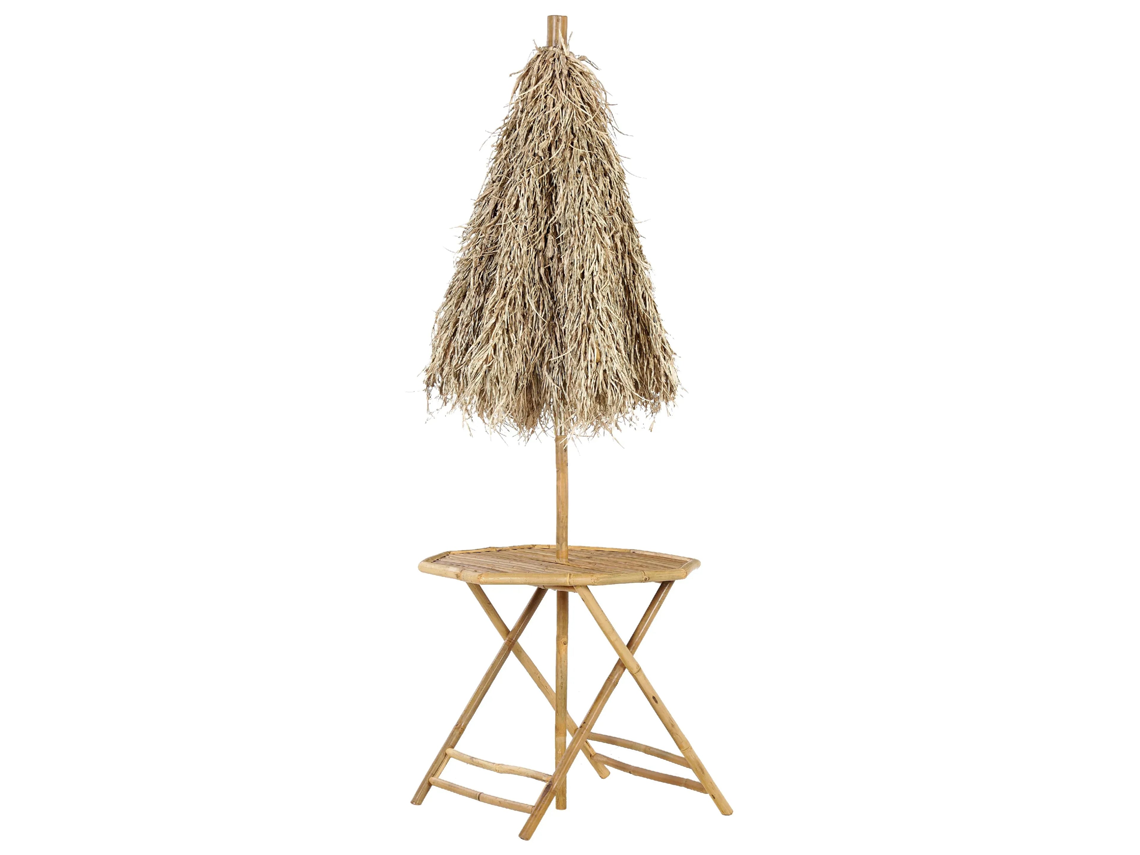 Table de bistrot 85 cm 85 cm Bambou Marron clair