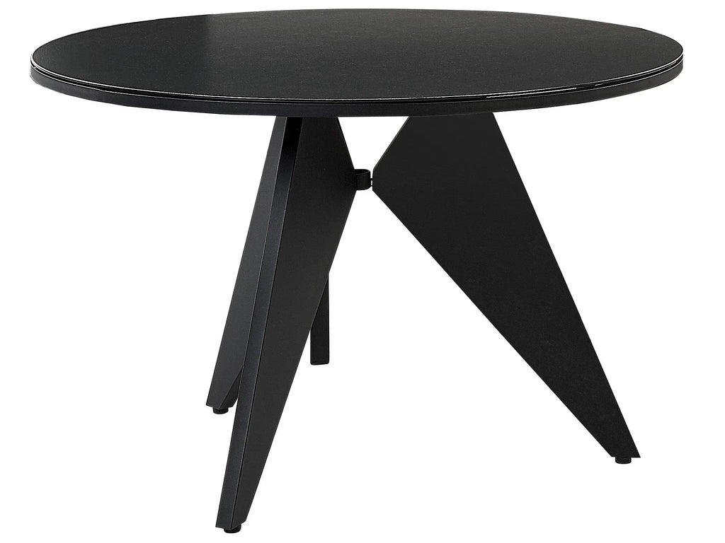 Tavolo da pranzo da giardino  83 cm 110 cm Vetro Nero