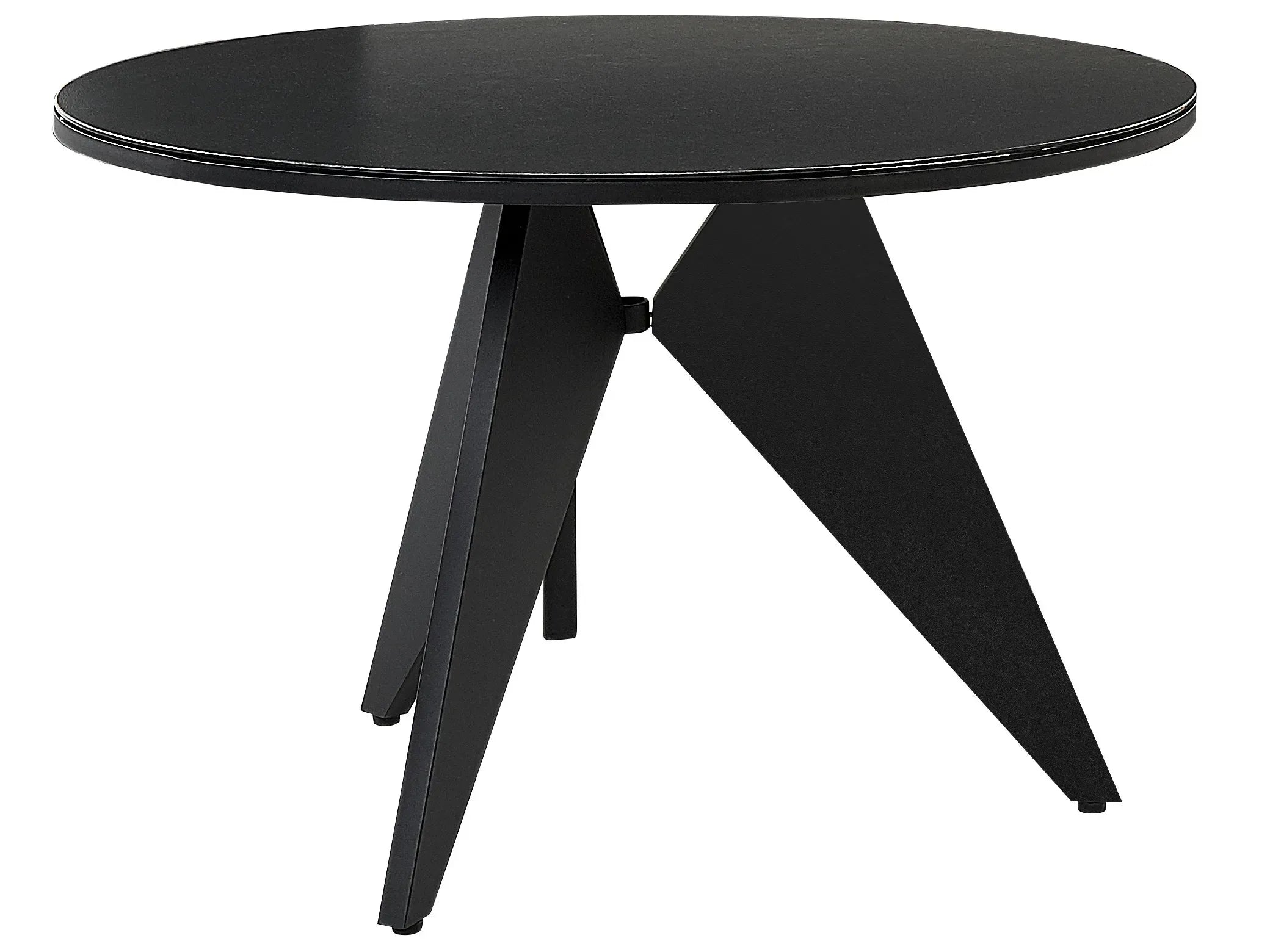 Tavolo da pranzo da giardino  83 cm 110 cm Vetro Nero