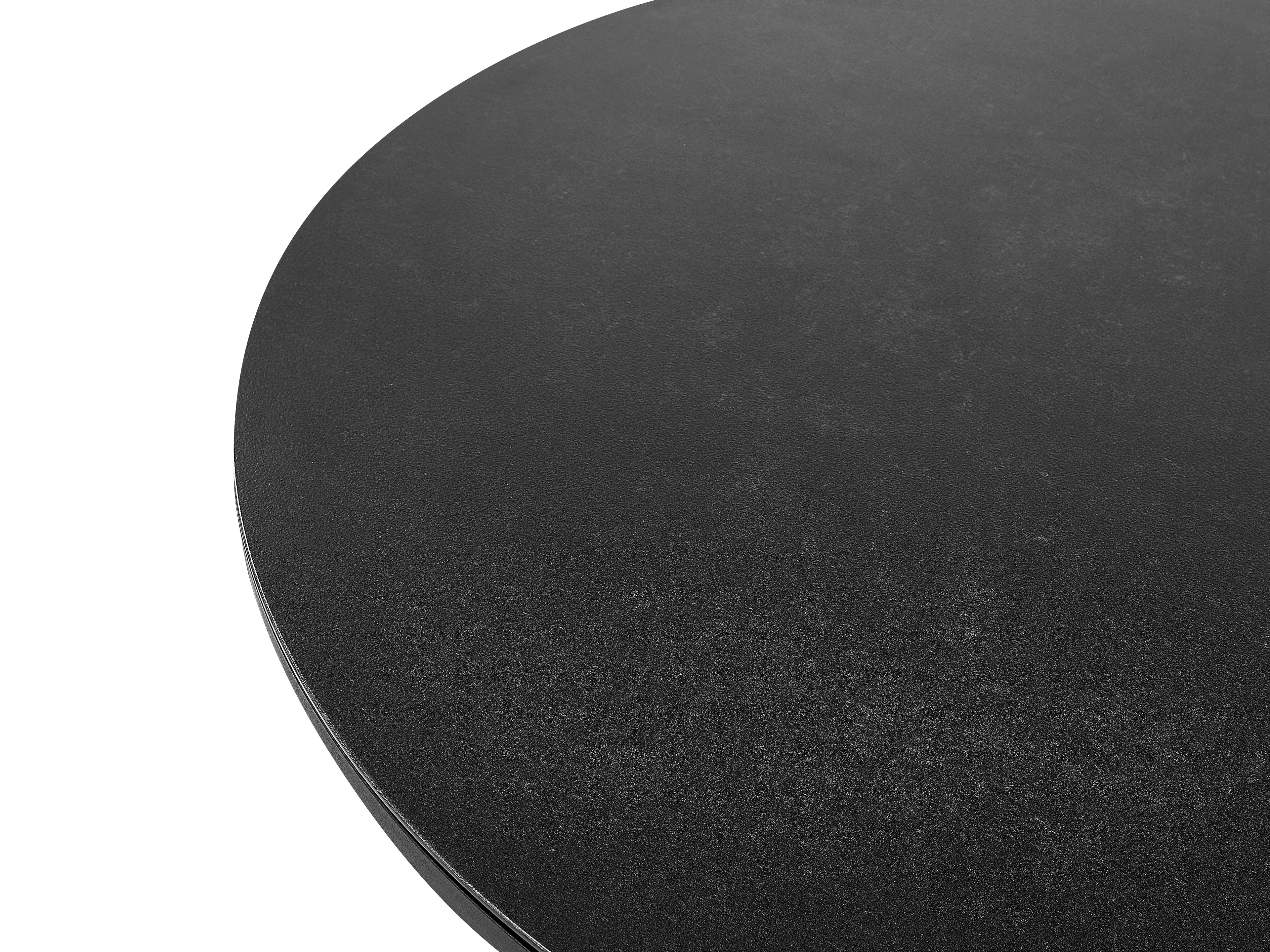 Table de salle à manger de jardin 83 cm 110 cm Verre Noir