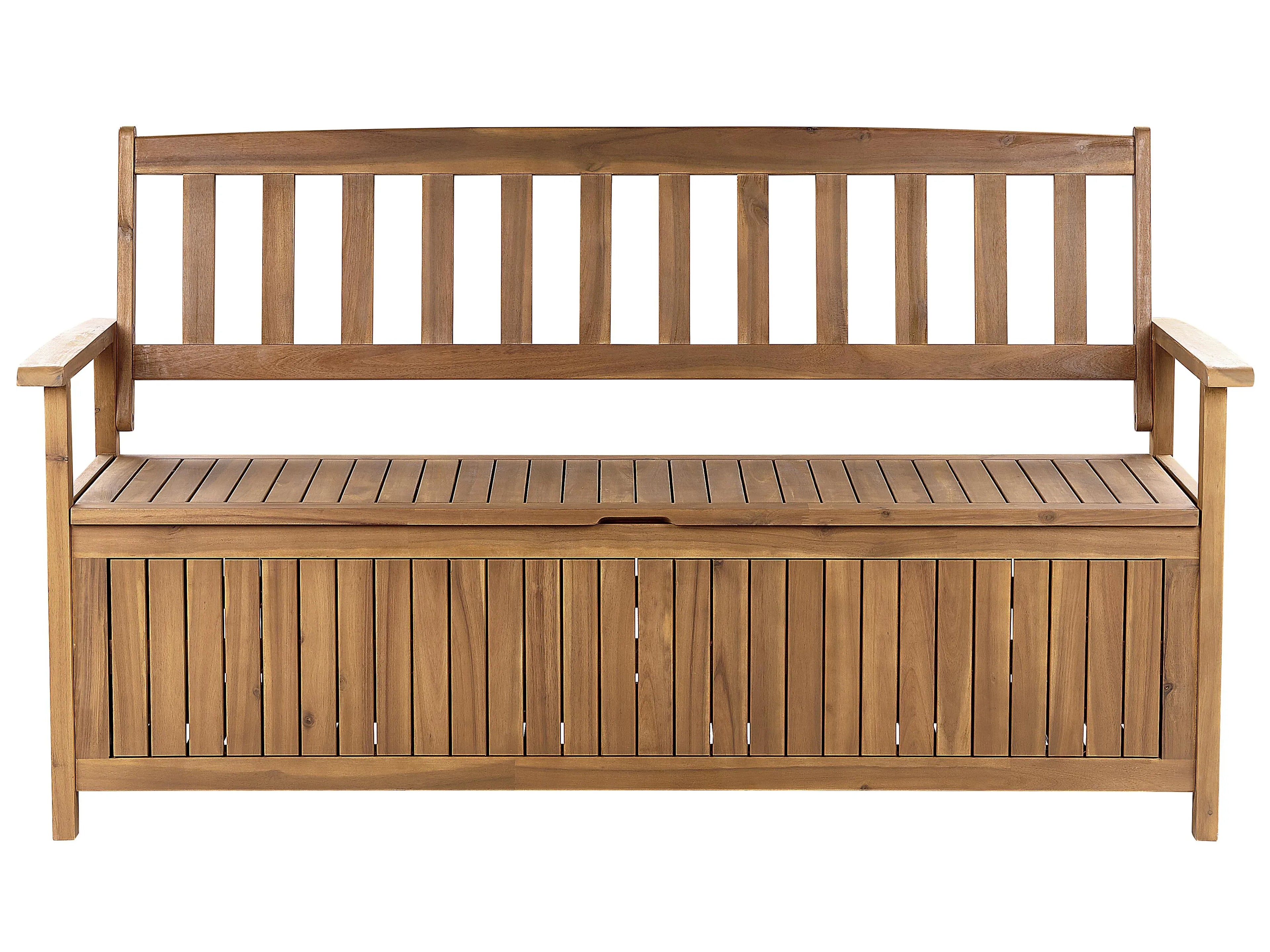 Panchina da giardino  160 cm con contenitore Legno d'acacia Marrone