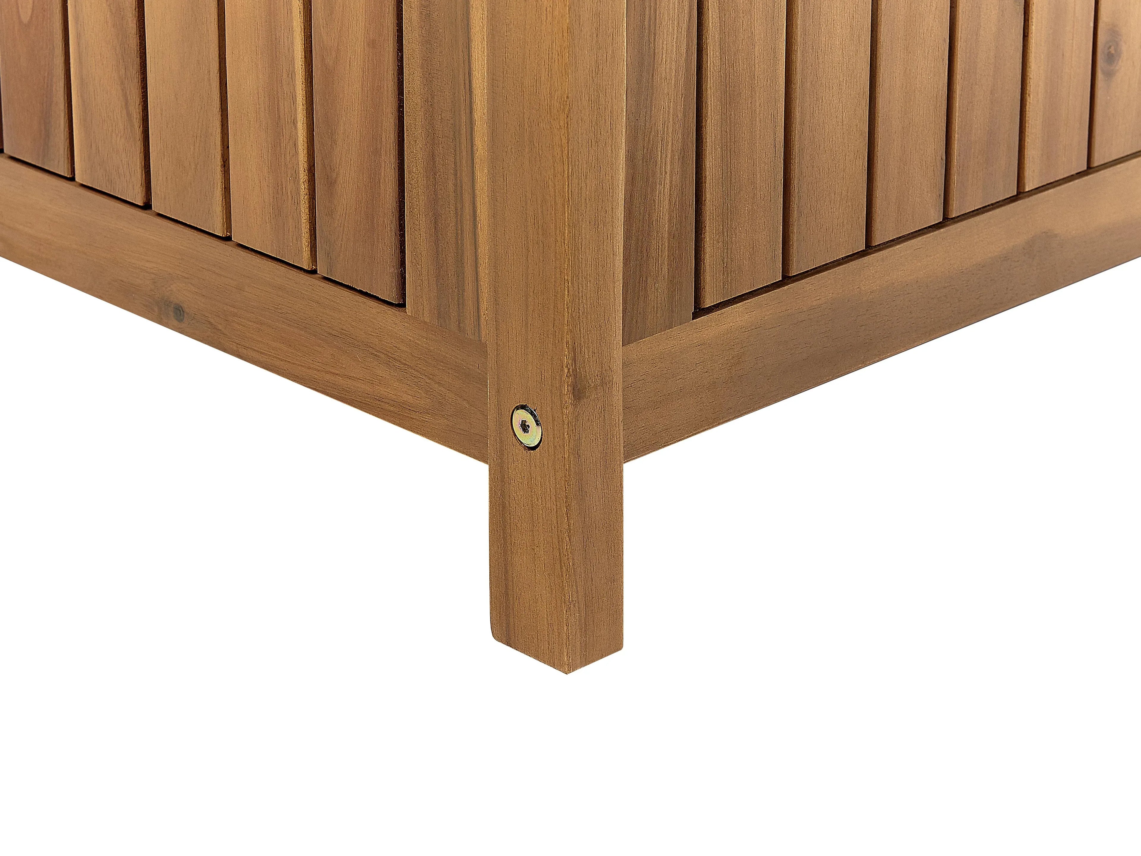 Banc de jardin 160 cm avec coffre Bois d'acacia Marron