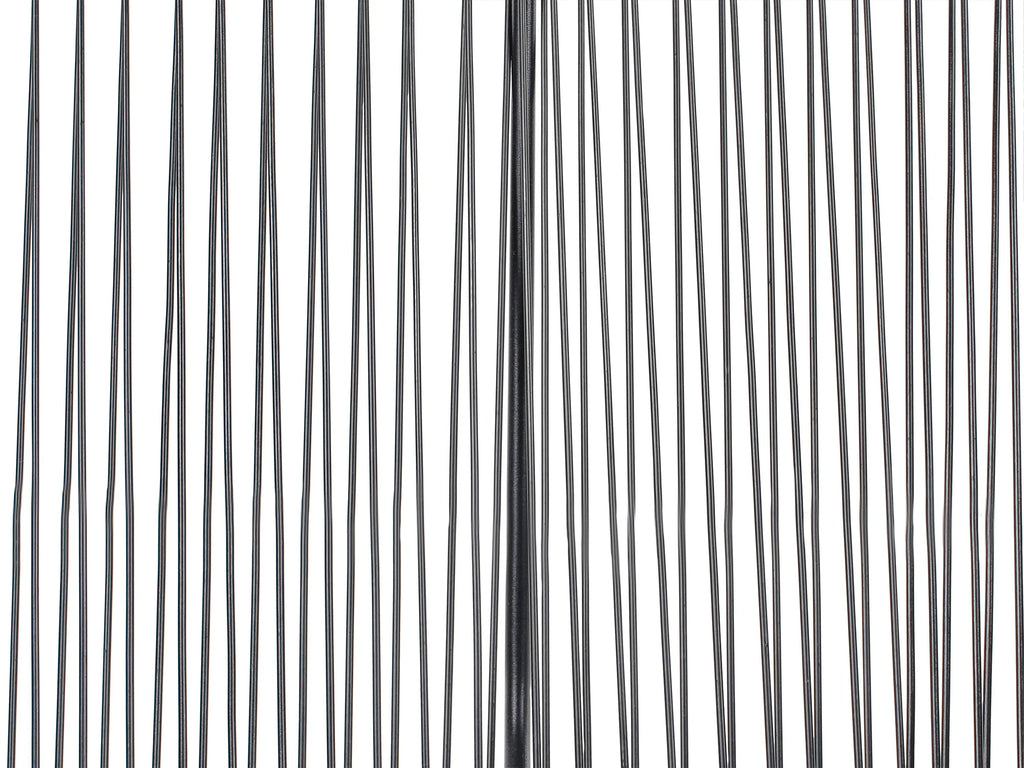 Banc de jardin 113 cm Résine tressée (PE) Noir