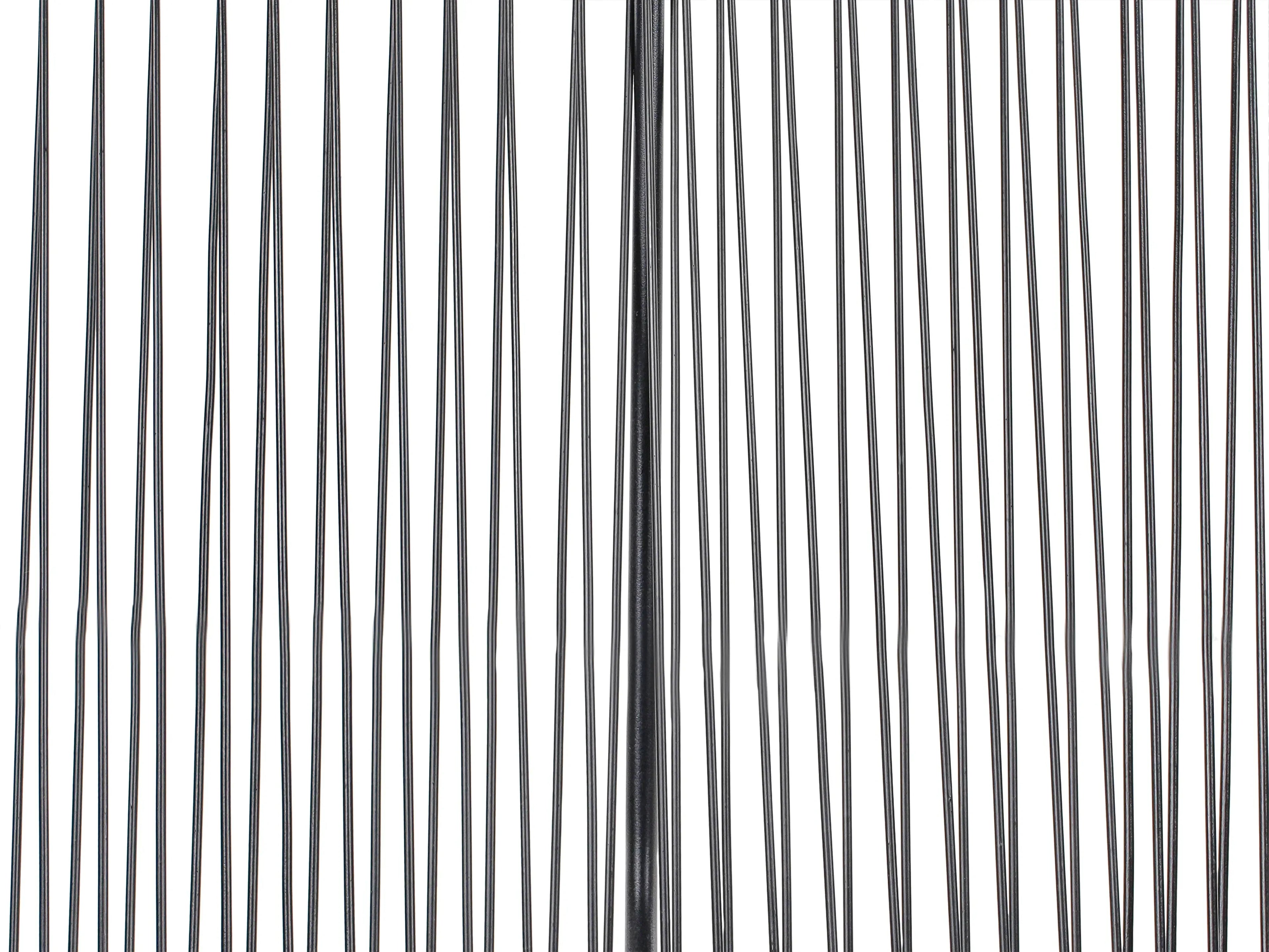 Banc de jardin 113 cm Résine tressée (PE) Noir