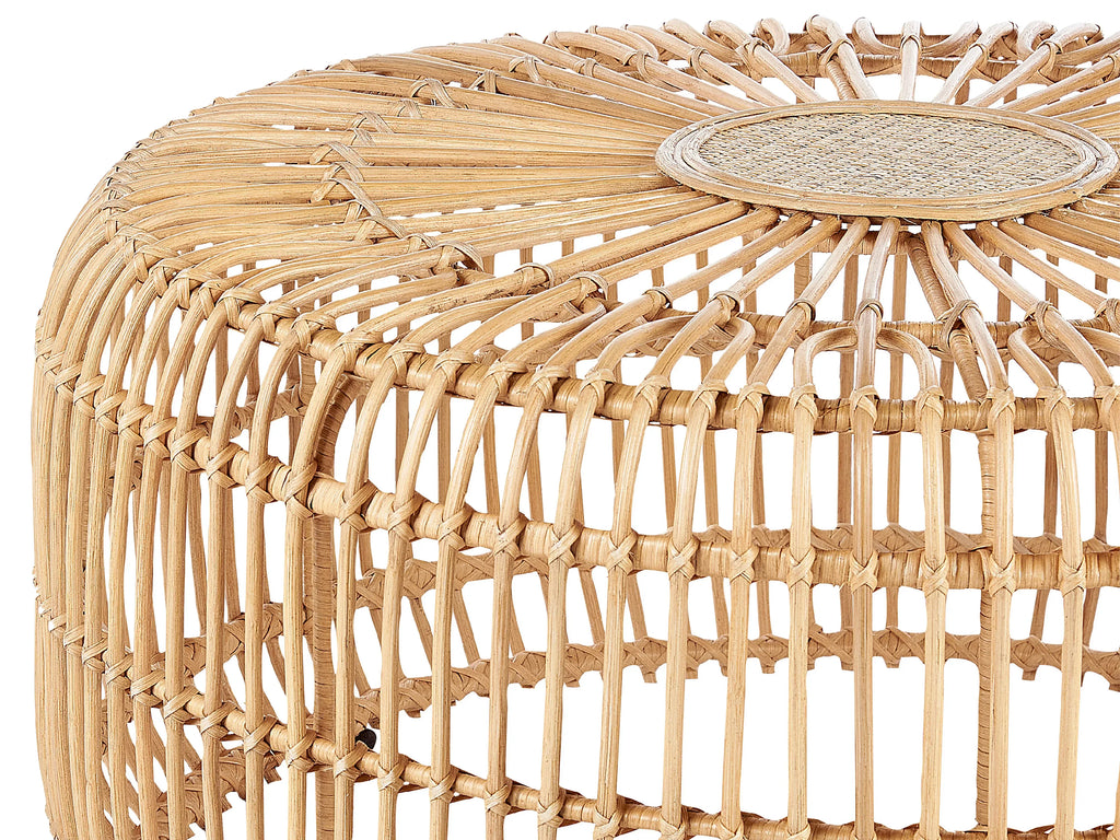 Table de jardin 85 cm 85 cm Rotin Marron clair