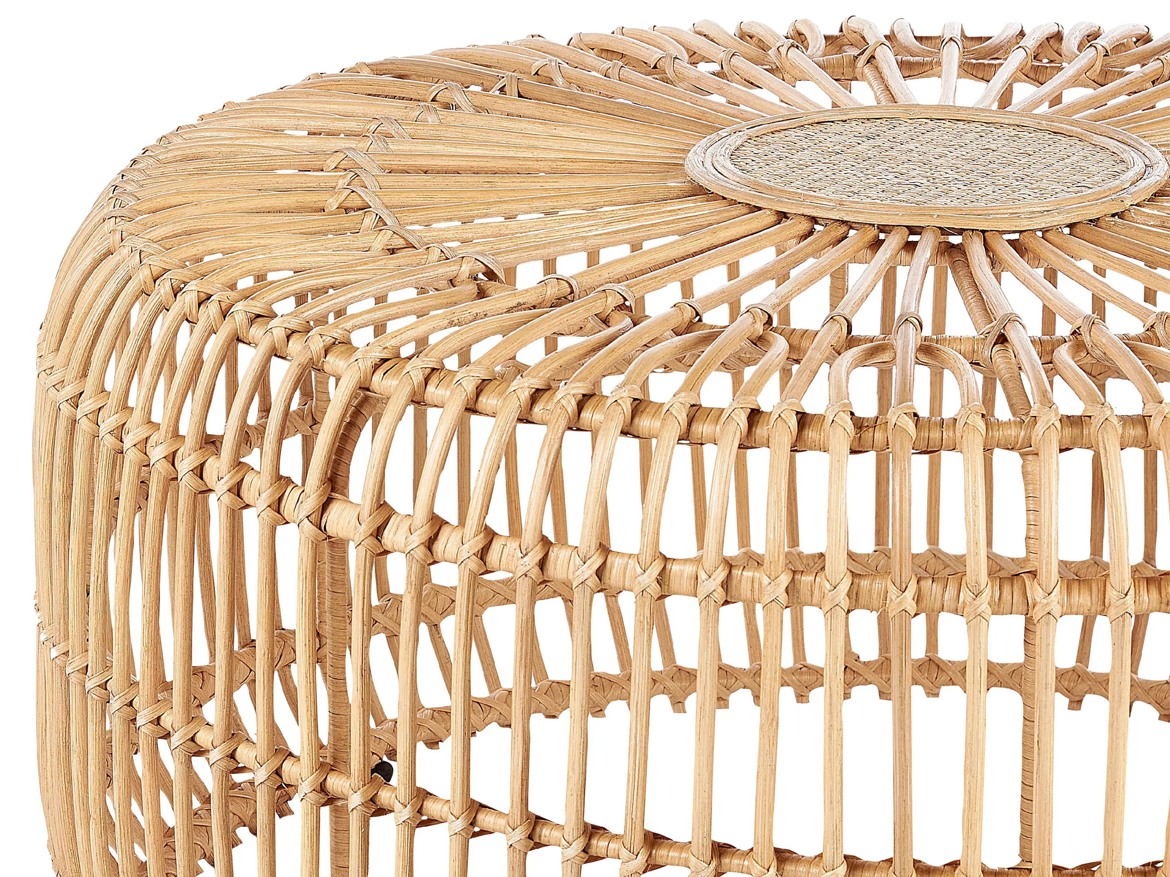 Table de jardin 85 cm 85 cm Rotin Marron clair