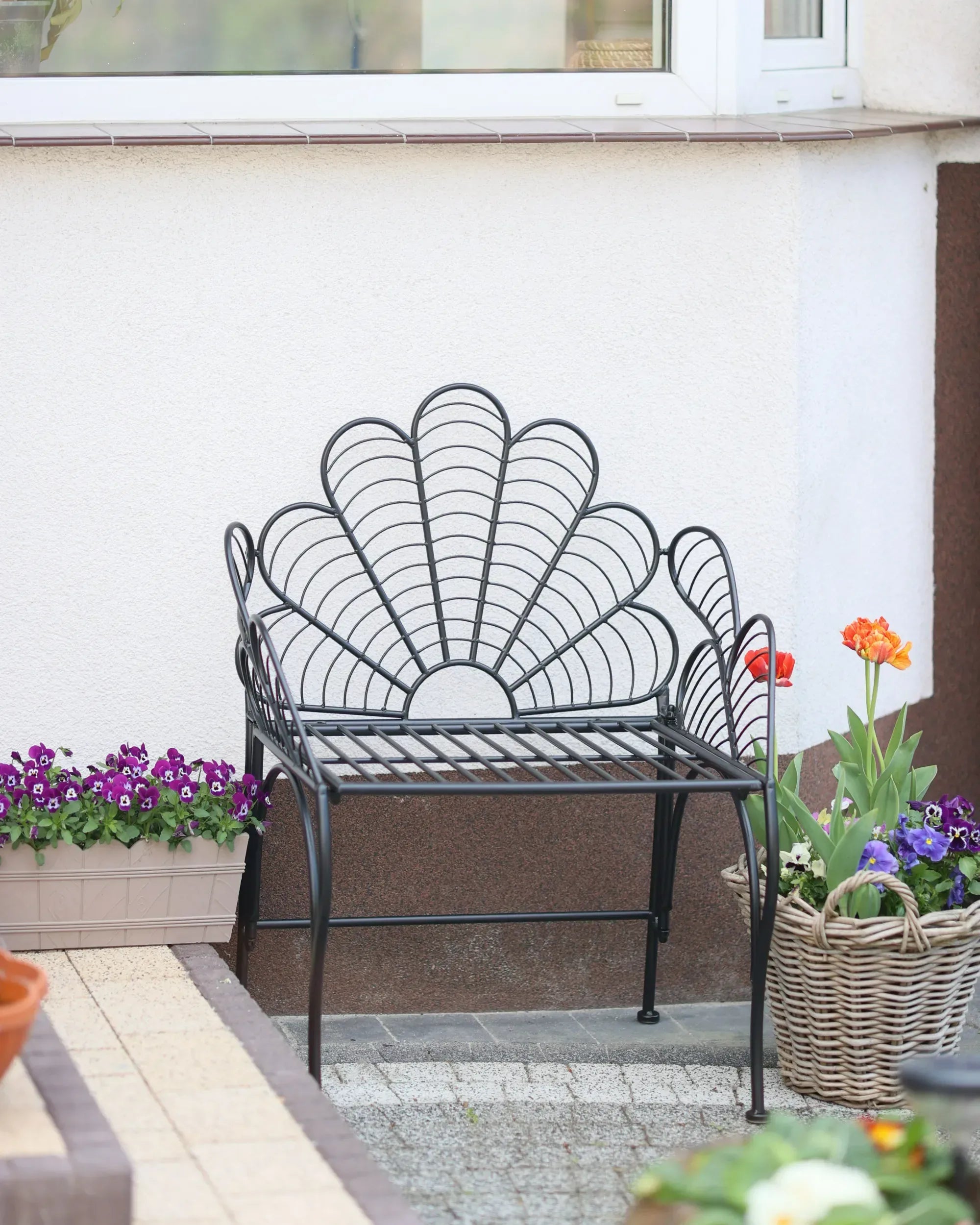 Chaise de jardin Métal Noir