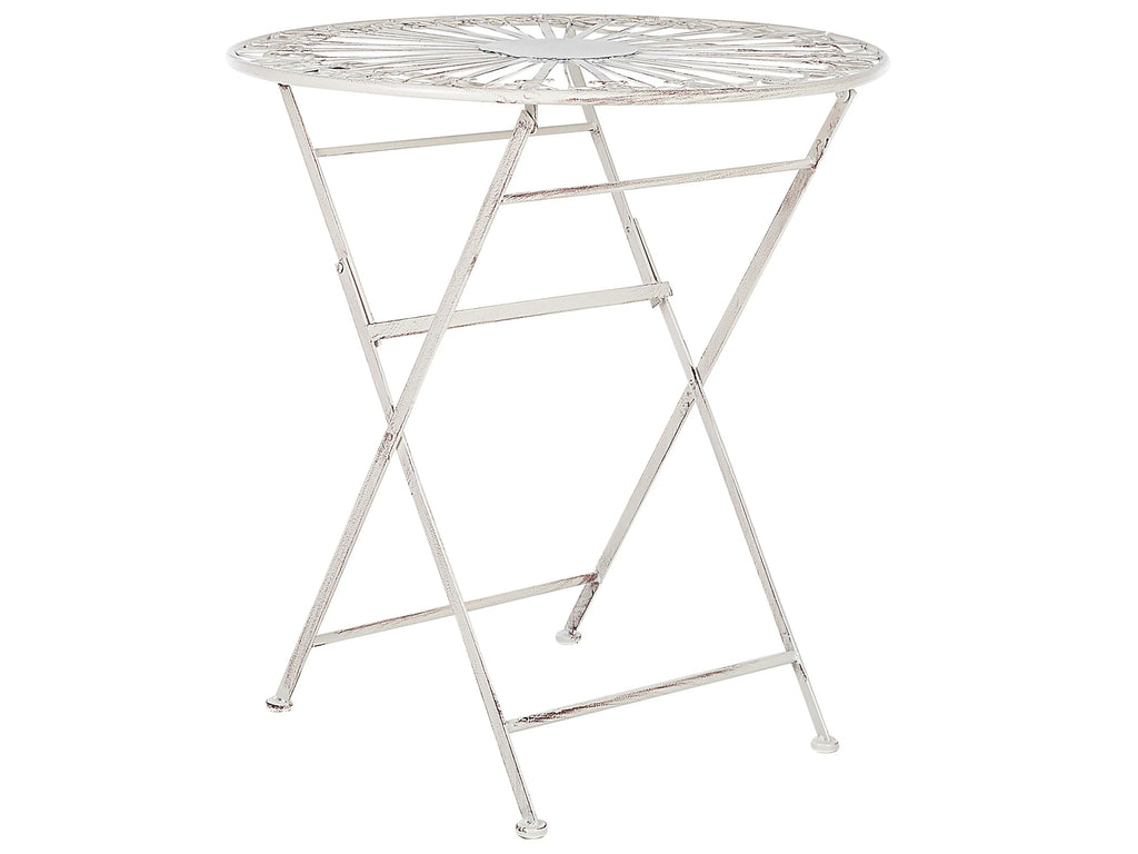 Tavolino Bistrot  70 cm 70 cm Metallo Bianco