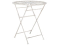 Tavolino Bistrot  70 cm 70 cm Metallo Bianco