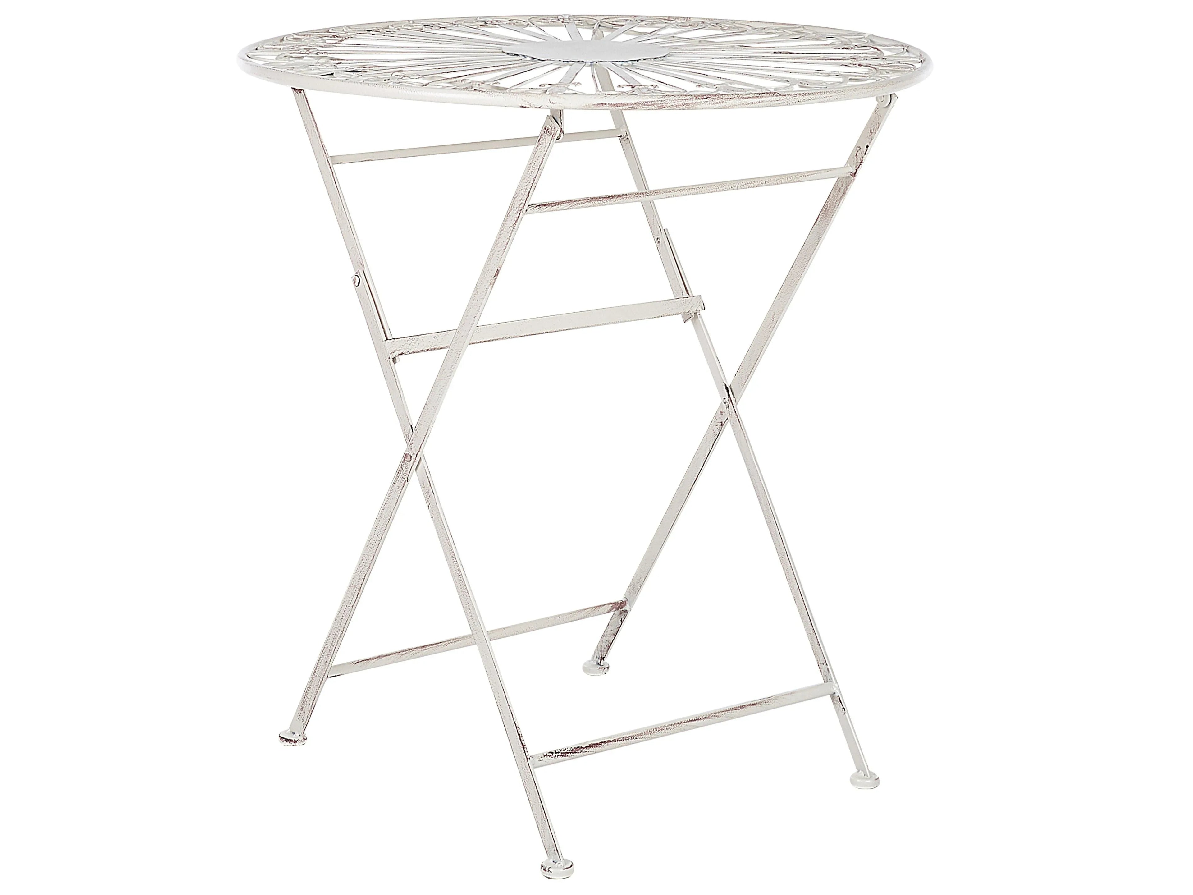 Tavolino Bistrot  70 cm 70 cm Metallo Bianco