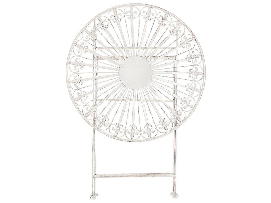Table bistrot 70 x 70 cm Métal blanc