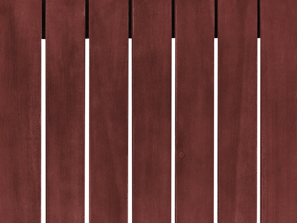 Table de jardin 90 cm 75 cm Bois d'acacia Rouge foncé