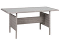 Tavolo da pranzo da giardino  145 cm 80 cm Vetro Grigio chiaro