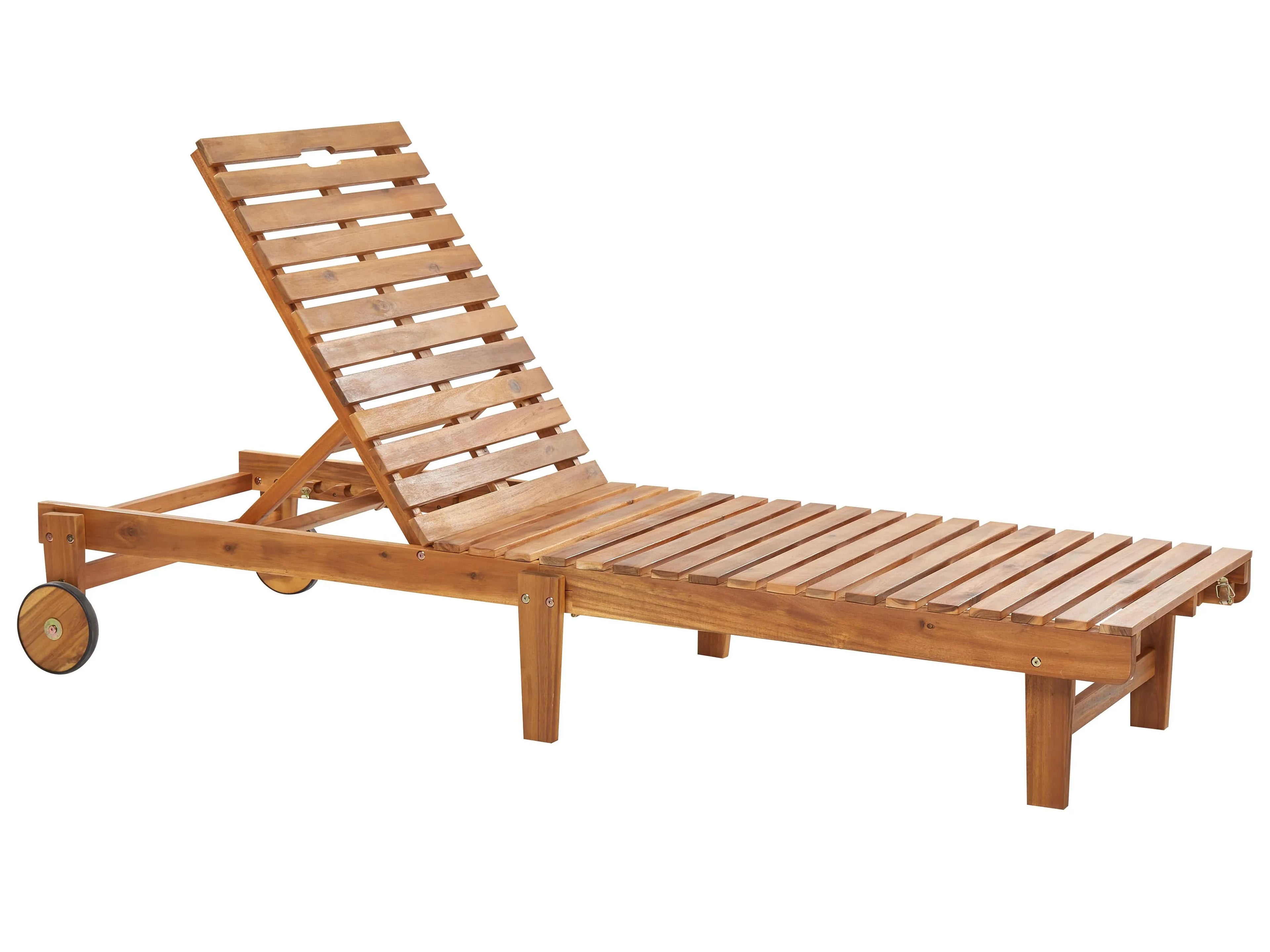 Lettino Prendisole  Legno d'acacia Marrone