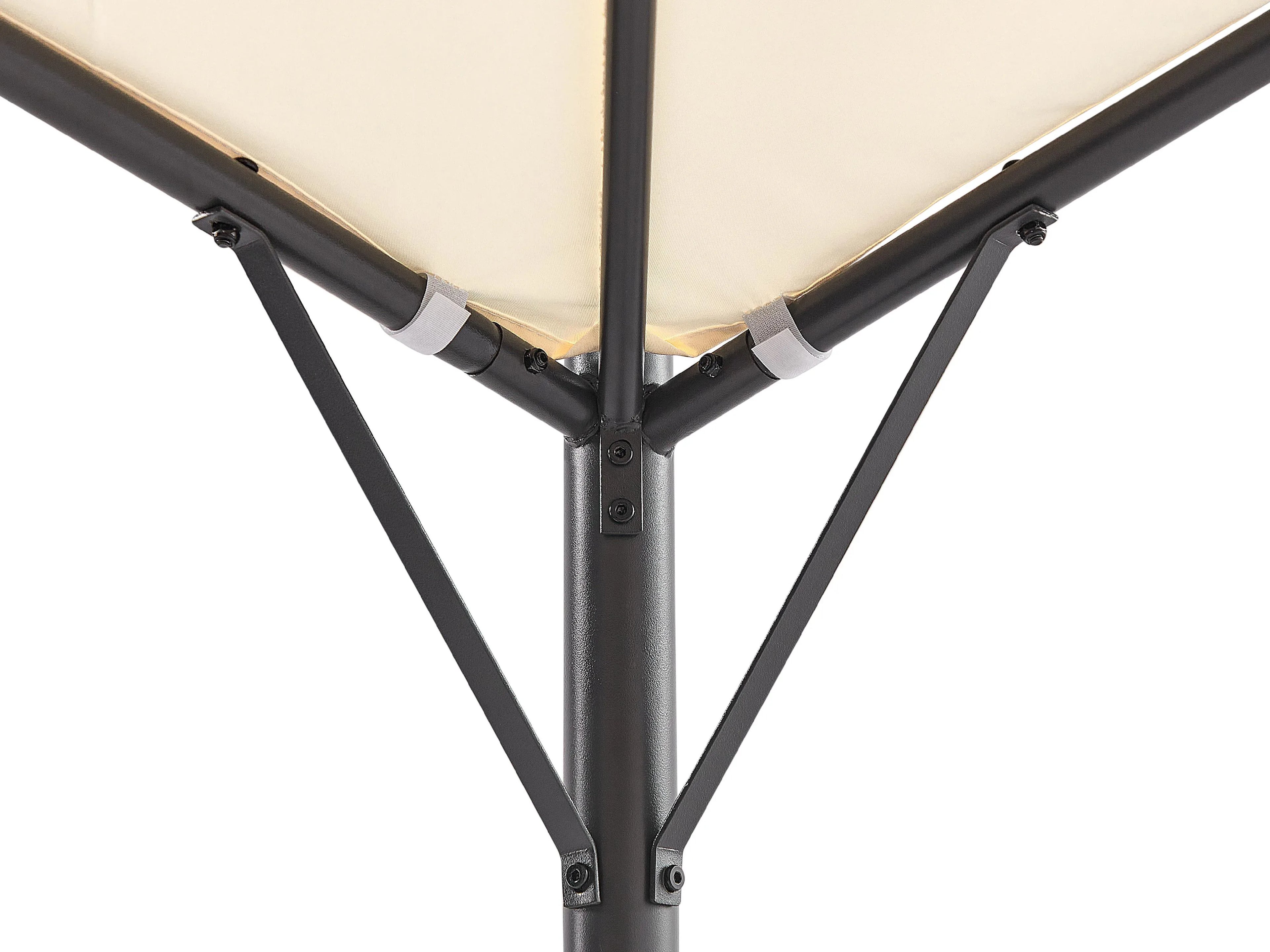 Gazebo en métal 305 cm x 305 cm Beige