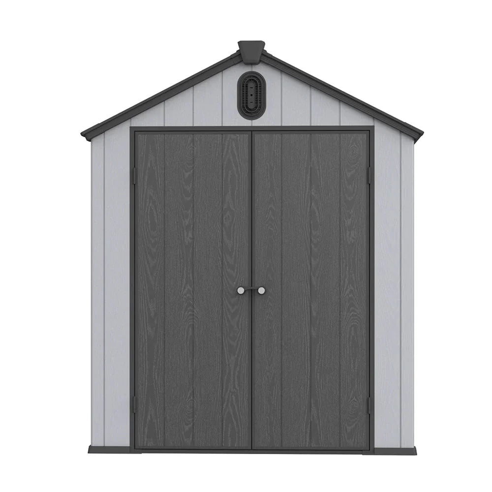 Abri de jardin en résine toutes saisons avec plancher, 1,8 m x 1,2 m/1,8 m x 2,4 m/2,4 m x 1,8 m/2,4 m x 3 m, Spire Tool Shed