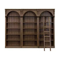 94 Bibliothèque murale haute traditionnelle, collection Stratton Marron - Martin Furniture