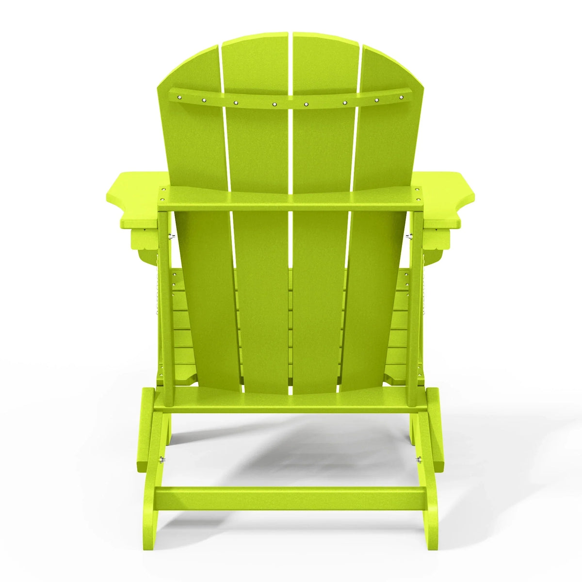 Chaise Adirondack pliante d'extérieur tout temps Polytrends Laguna résistante à la décoloration pour patio