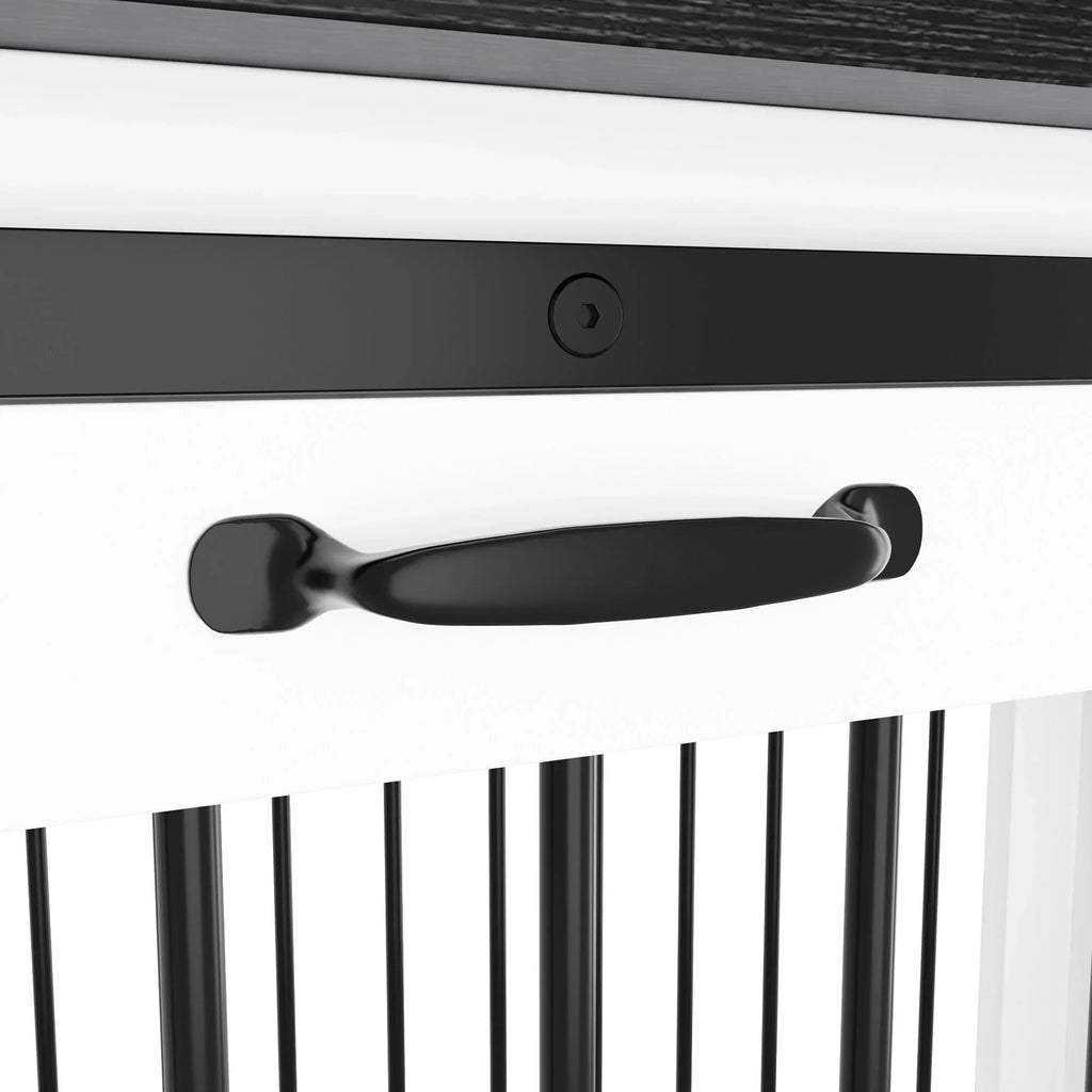 Résidence pour animaux de compagnie avec renfort en tube de fer Cage pour chien élégante et robuste