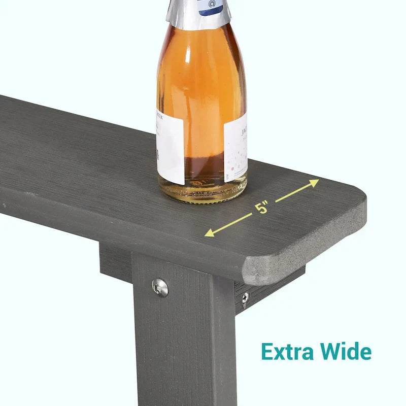 Chaises Adirondack d'extérieur en bois résistantes aux intempéries Bonosuki - Lot de 4