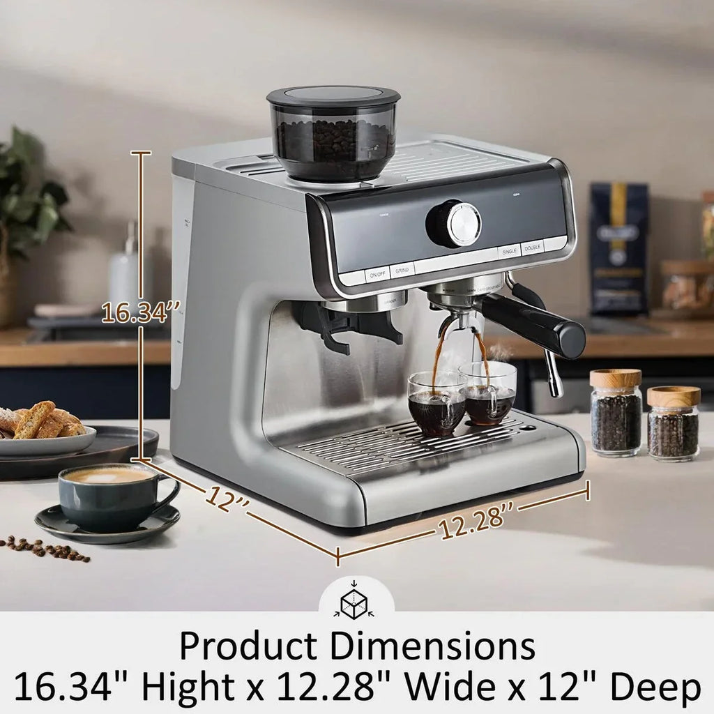 Machine à café expresso, avec moulin, réservoir d'eau de 2,8 L