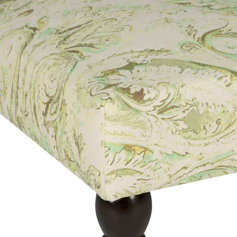 Banc imprimé cachemire vert Alina de SAFAVIEH - 0 - 47 L x 26 P x 16 H - 47Lx26Px16H