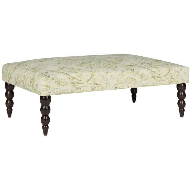 Banc imprimé cachemire vert Alina de SAFAVIEH - 0 - 47 L x 26 P x 16 H - 47Lx26Px16H