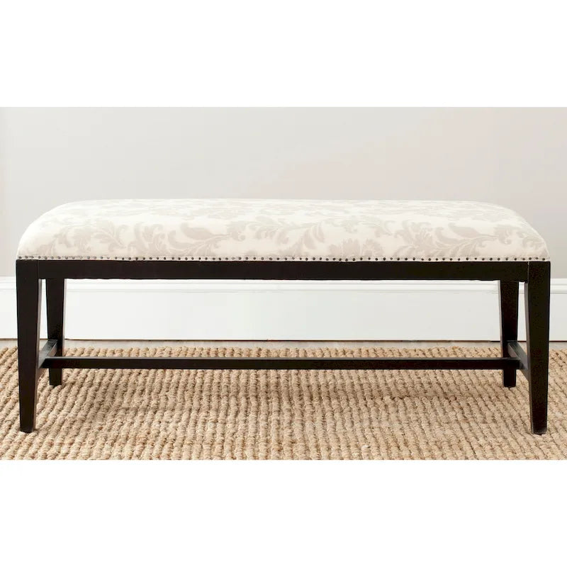Banc SAFAVIEH Tenisha Floral Beige - 46 L x 19 P x 20 H - 46Lx19Px20H