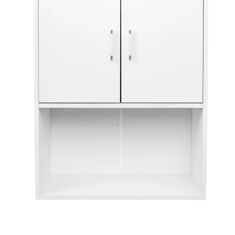 Meuble de rangement mural flottant en bois pour poste de lavage de barbier