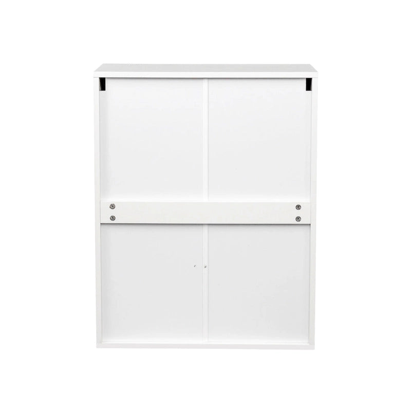Meuble de rangement mural flottant en bois pour poste de lavage de barbier