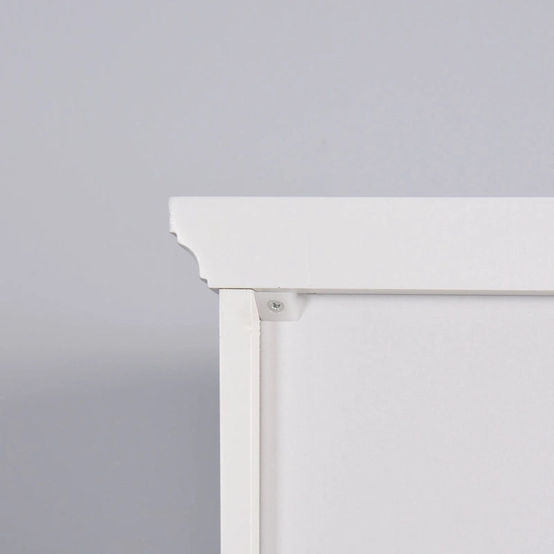 Meuble de rangement haut de salle de bain avec 2 portes, meuble de rangement en bois pour salon avec 6 étagères, 40 x 30 x 170 cm